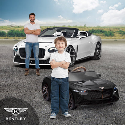 Kids Ride on Car, 12V Licensed Bentley Mulsanne Electric Car for Kids Age 3+, Remote Control, Music, Black