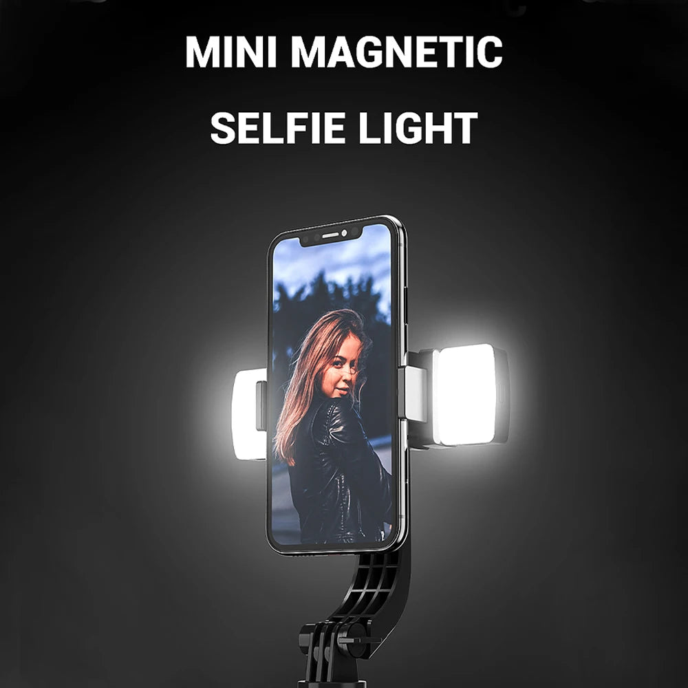 LED Selfie Light Phone Fill Light Rechargeable Portable Video Light 200 Lumens High Brightness for Tiktok Vlog Conference Selfie